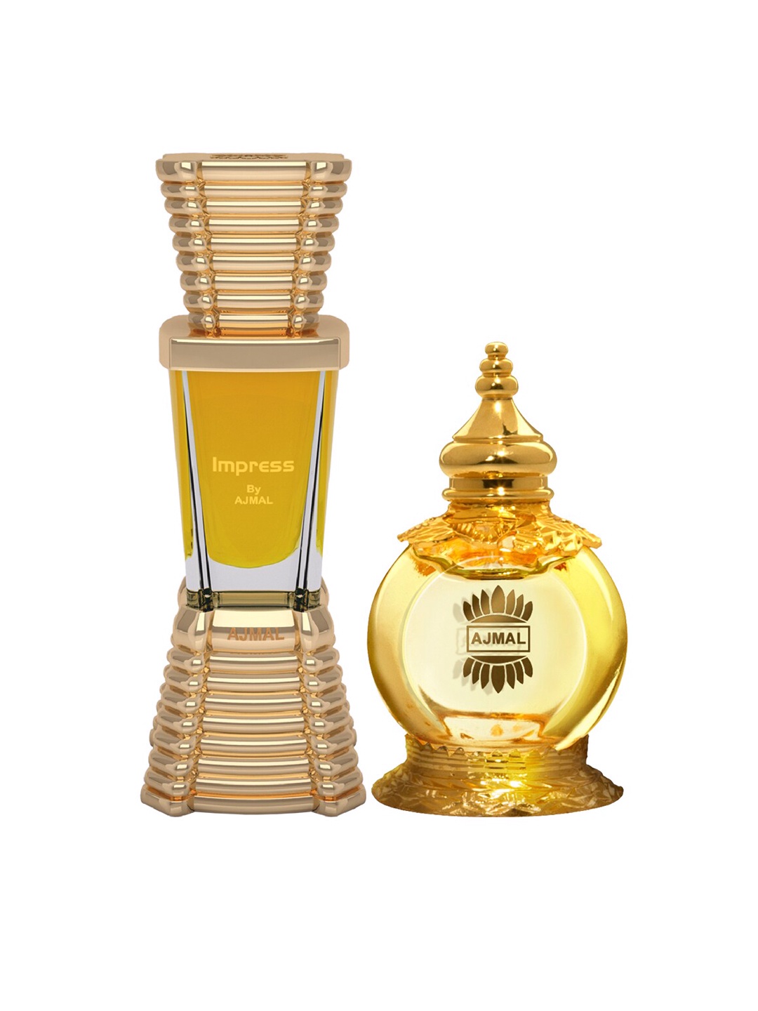 

Ajmal Adults Set of Impress 10 ml & Alwafa Concentrated Perfume - 12 ml, Yellow