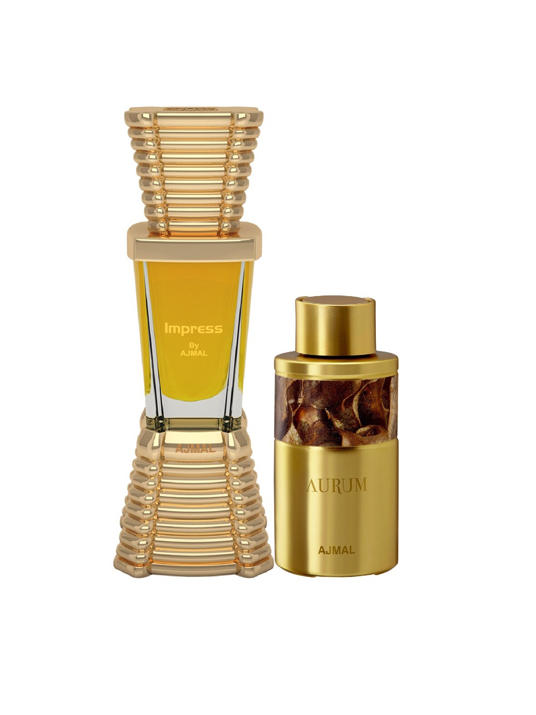 

Ajmal Set of 2 Concentrated Perfumes - Impress 10ml & Aurum 10ml, Yellow