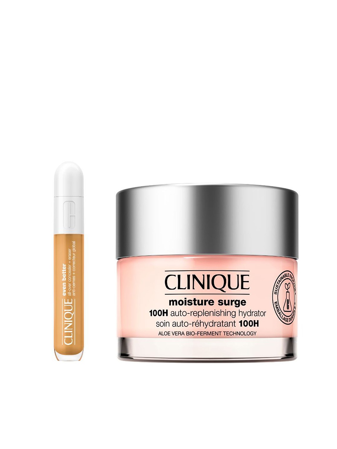 

Clinique Set of Even Better All-Over Concealer 6 ml & Auto-Replenishing Hydrator 30 ml, Beige