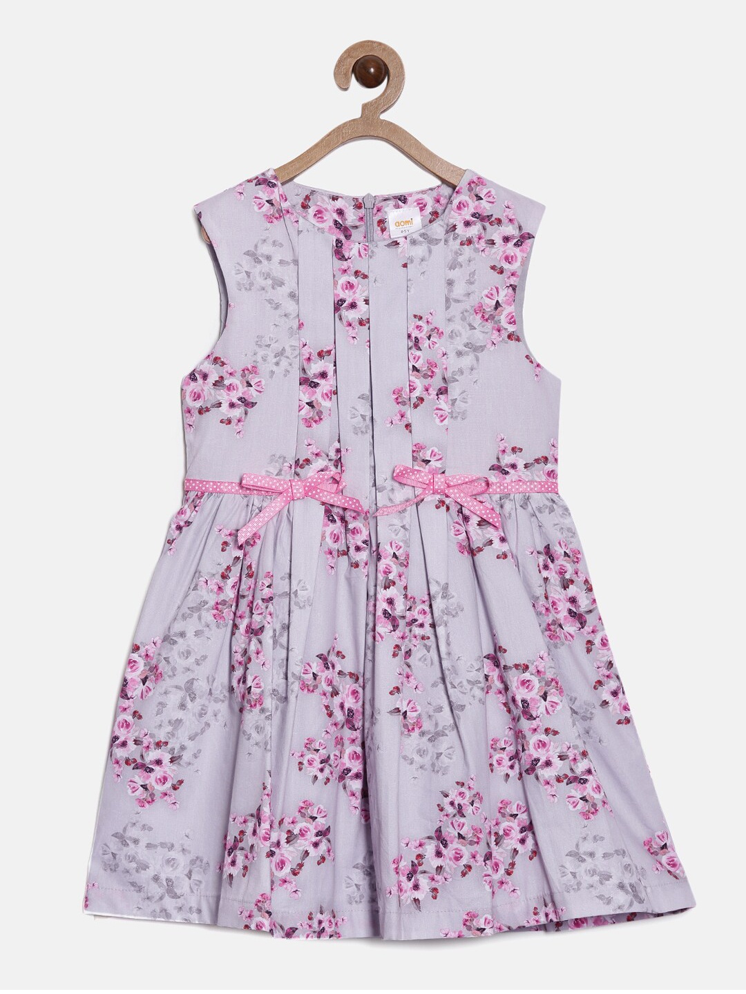 

Aomi Girls Pink & Purple Floral Dress