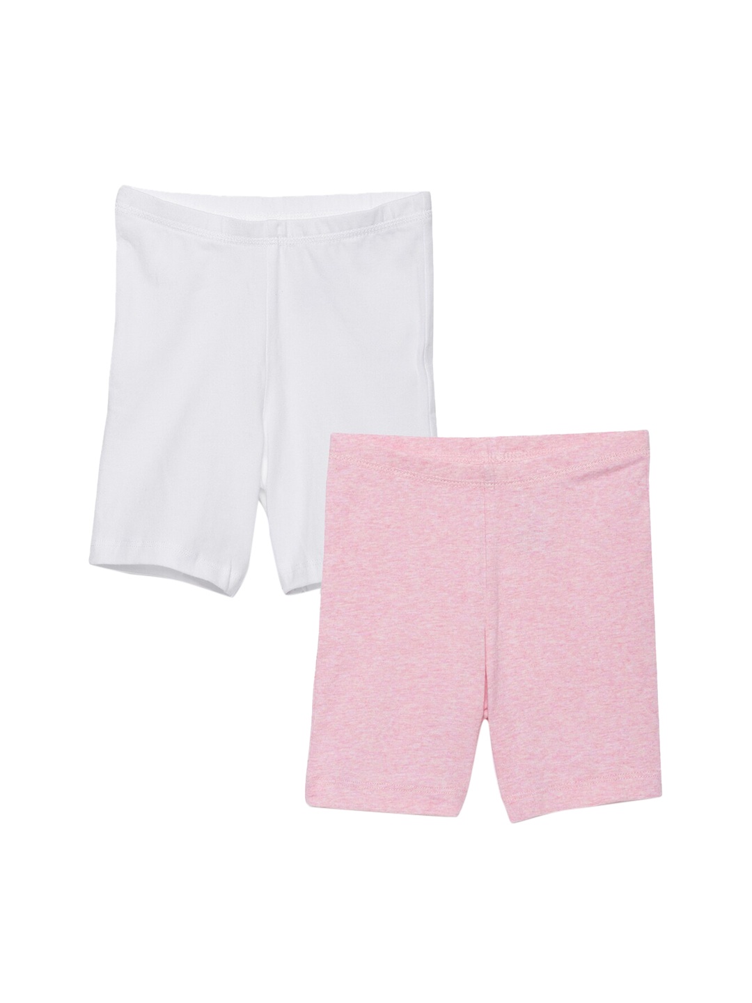 

Charm n Cherish 2 Girls Pink Skinny Fit Training or Gym Shorts