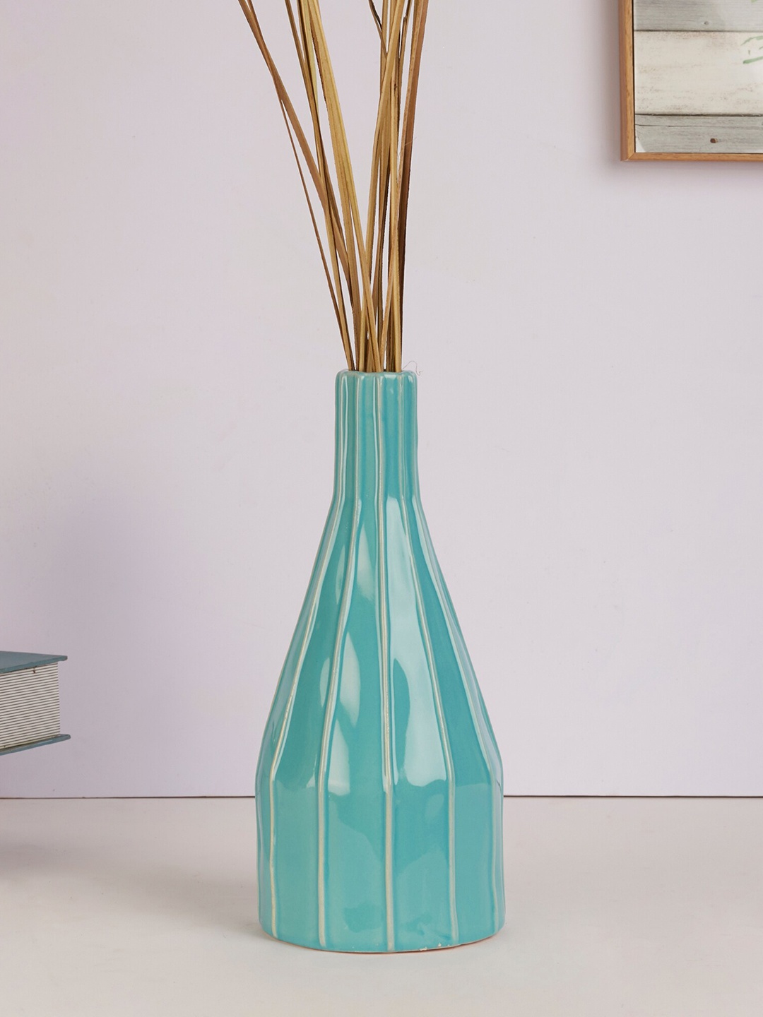 

HomeTown Teal Ceramic Vases