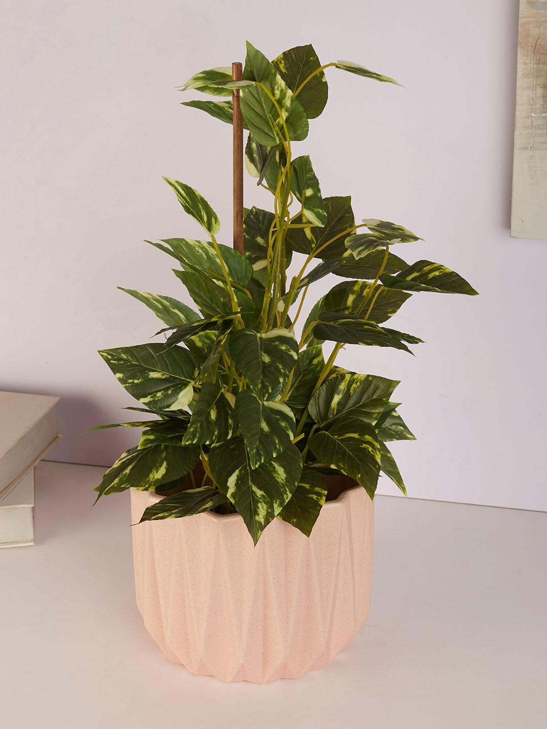 

HomeTown Pink Solid Ceramic Planter