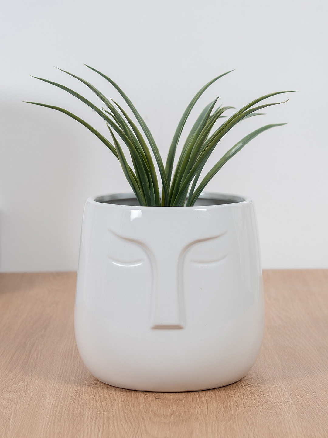 

HomeTown White Solid Ceramic Planters