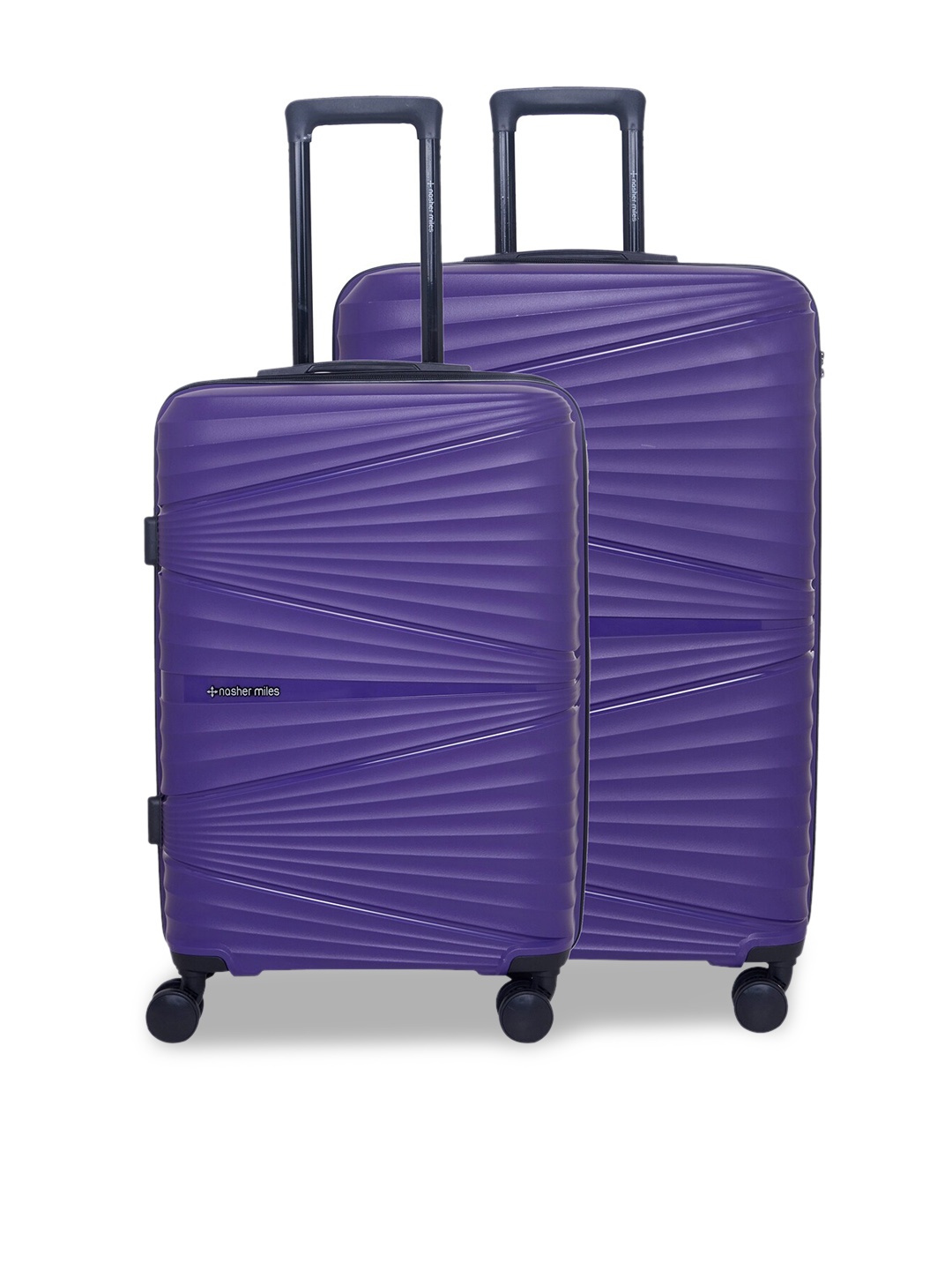 

Nasher Miles Set of 2 Purple Textured Trolley Bags