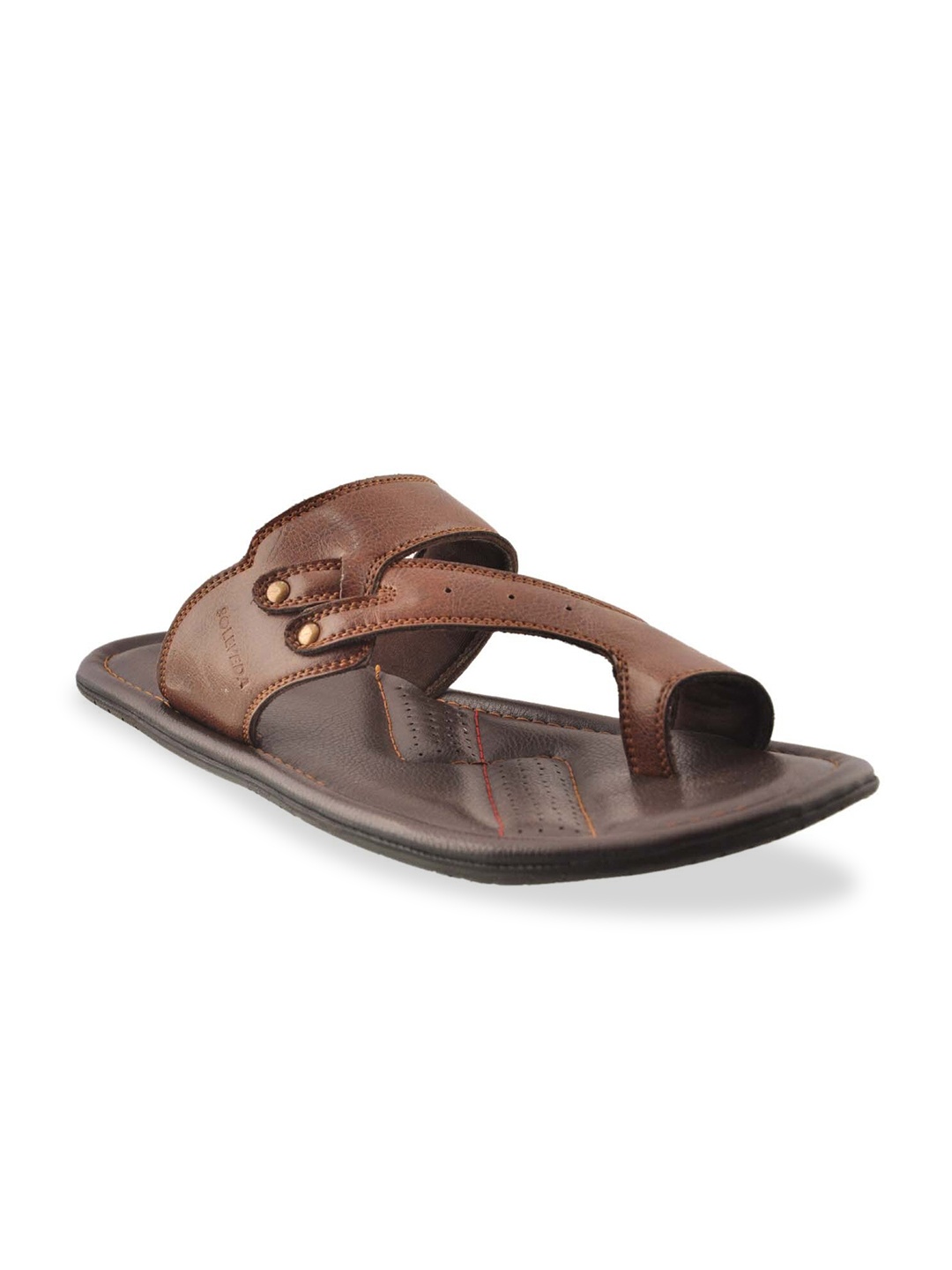 

Buckaroo Men Tan Brown Solid Comfort Sandals