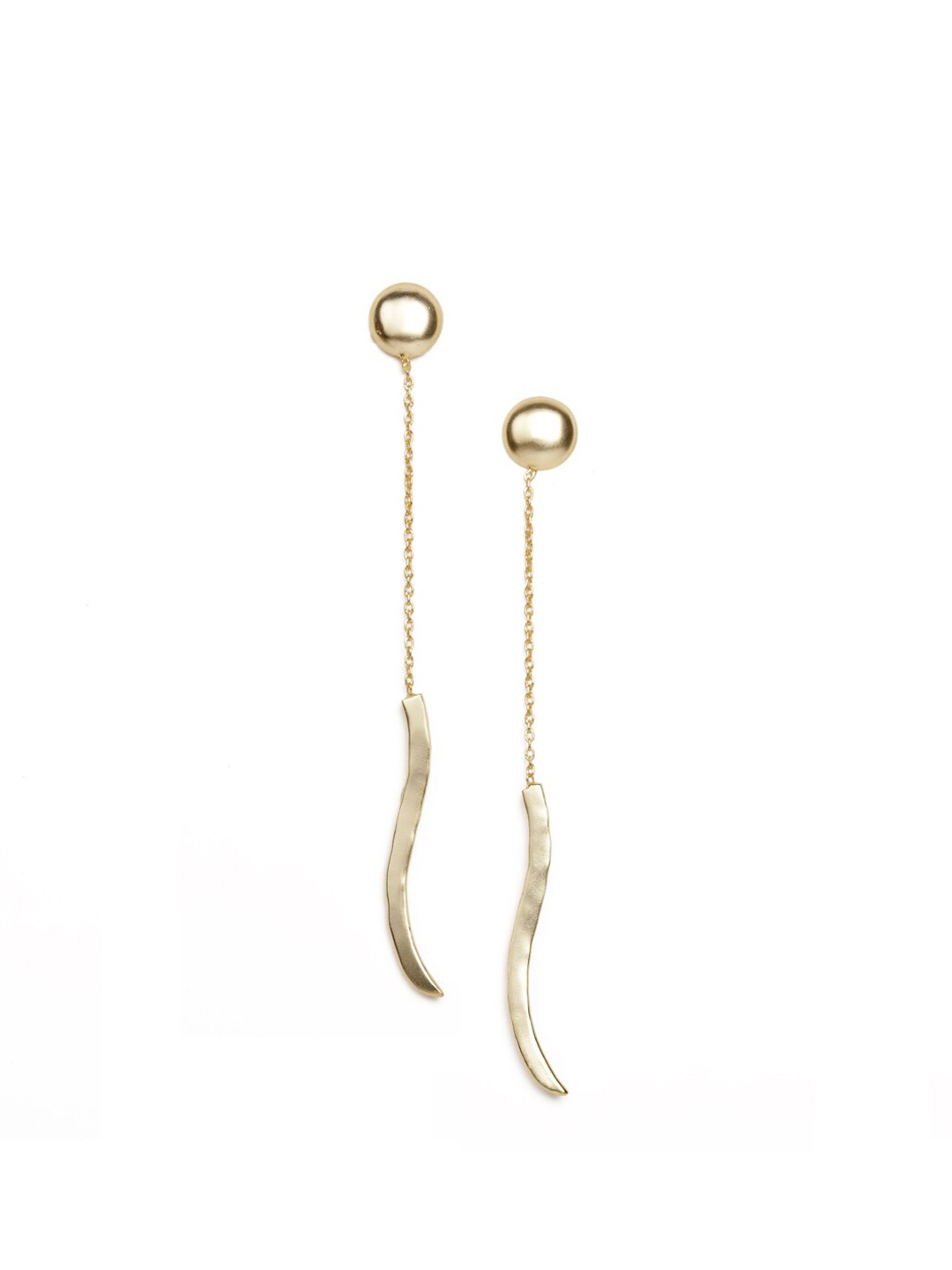 

STILSKII Unisex Gold-Toned Contemporary Drop Earrings