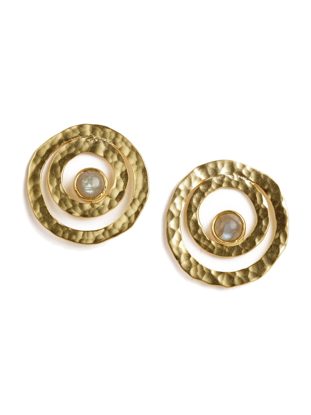 

STILSKII Women Gold Plated Circular Studs Earrings