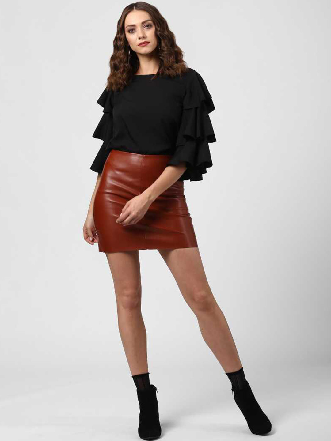 

DressBerry Women Black Solid Top