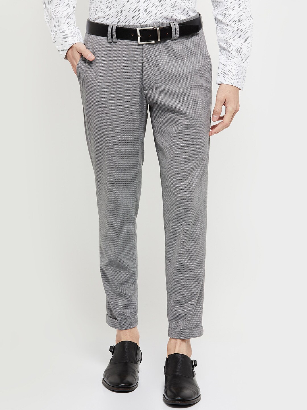 

max Men Grey Trousers