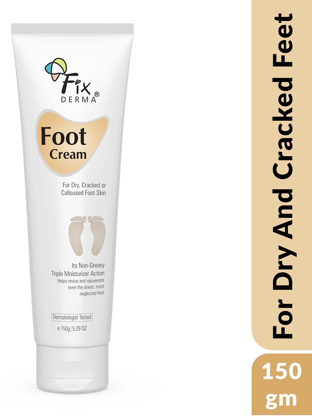 

FIXDERMA Heel Repair Foot Cream For Dry & Cracked Feet - 150g, White