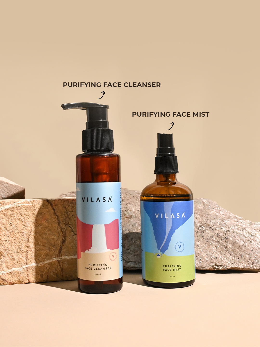 

VILASA Set Of 3 Restoring Face Oil Set, Transparent