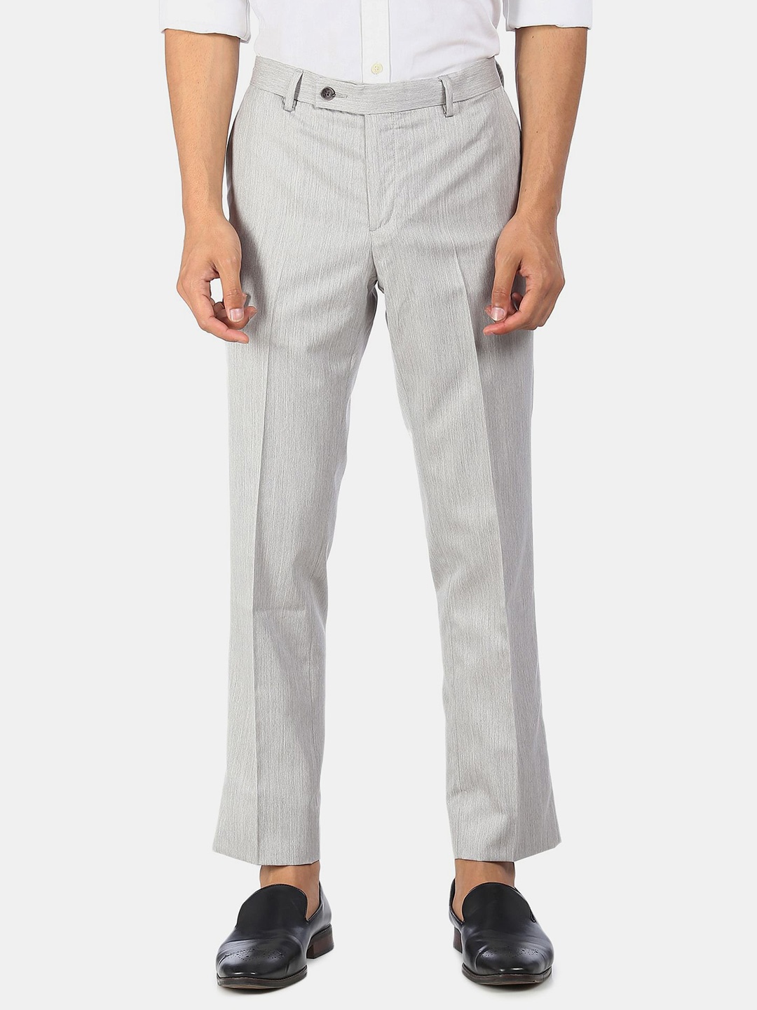 

Arrow Men Autoflex Formal Trousers, Grey