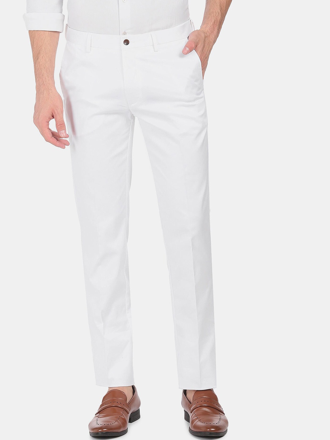 

Arrow Men White Trousers