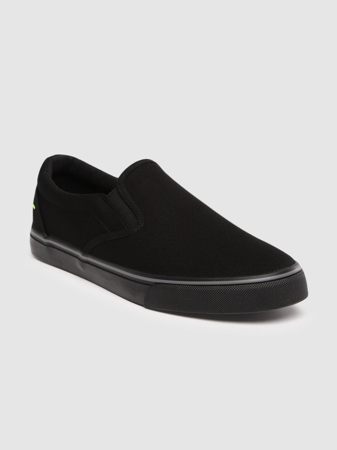

Flying Machine Men Black CEZAR 2.0 Slip-On Sneakers