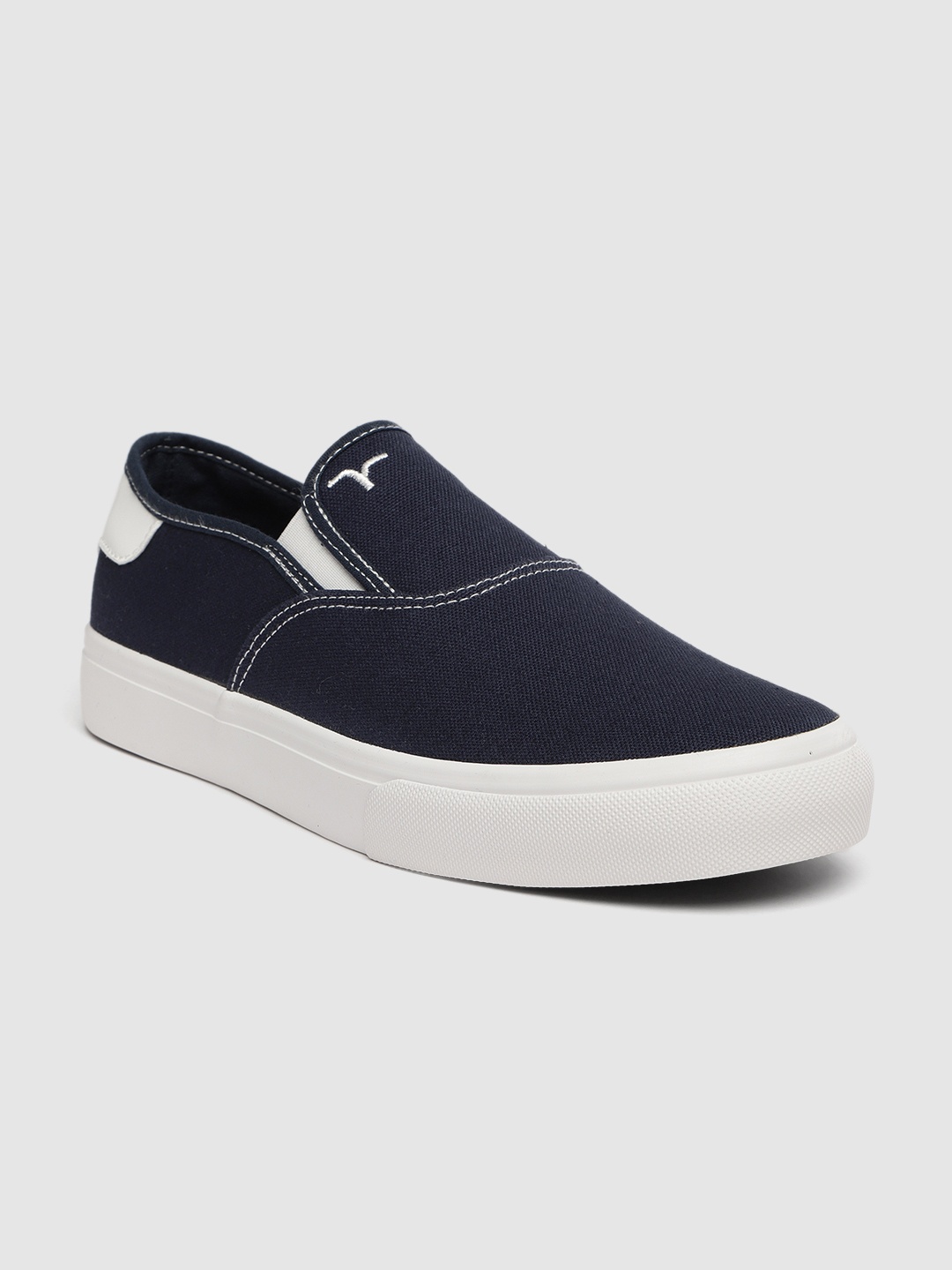 

Flying Machine Men Navy Blue KILIAN 2.0 Slip-On Sneakers