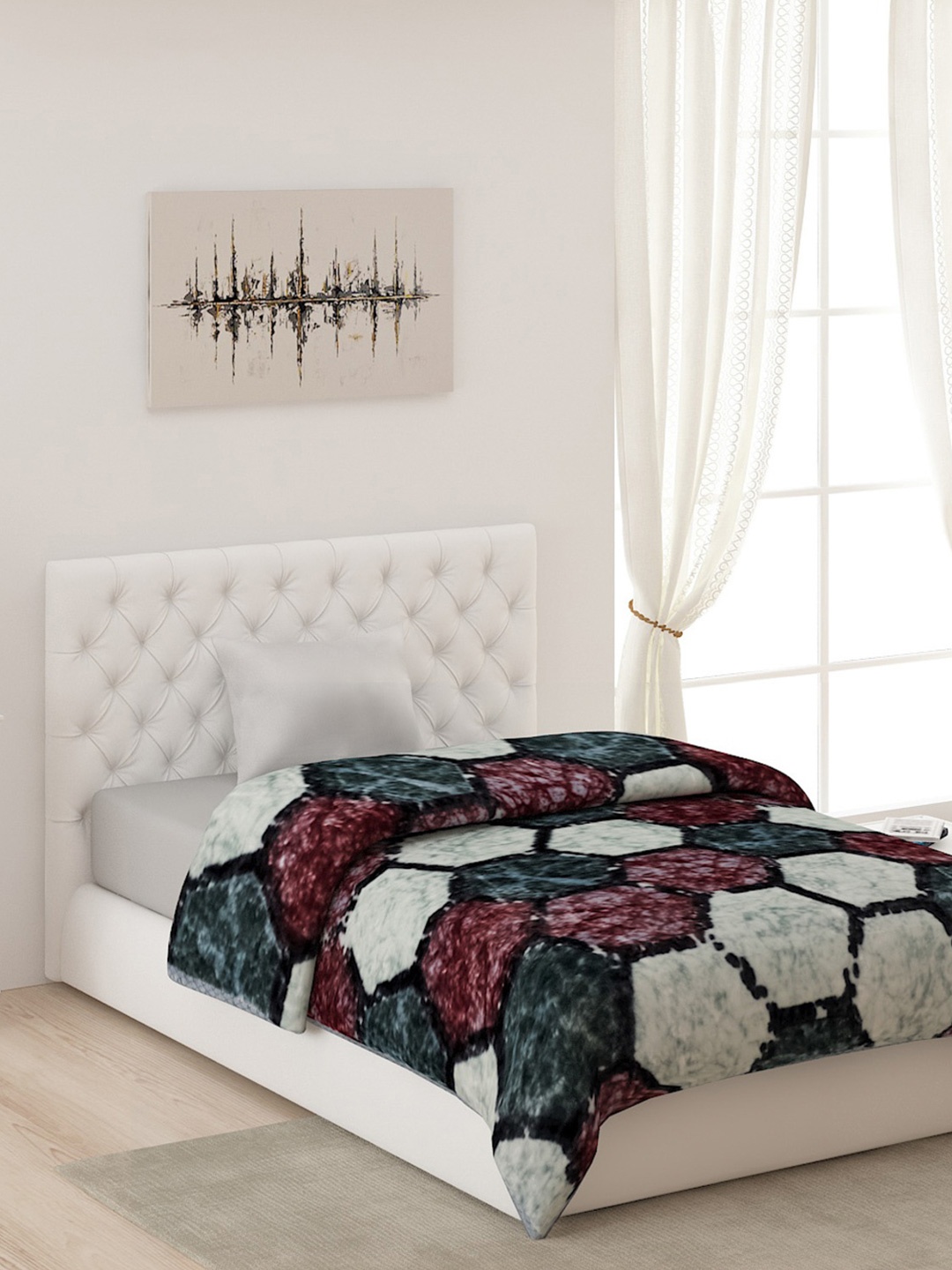 

Monte Carlo Grey & Brown AC Room Single Bed Blanket