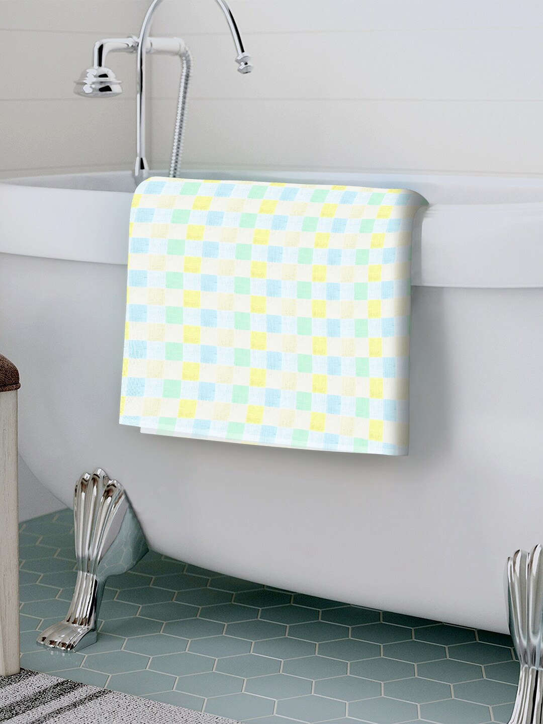 

Story@home Unisex Green Bath Towels