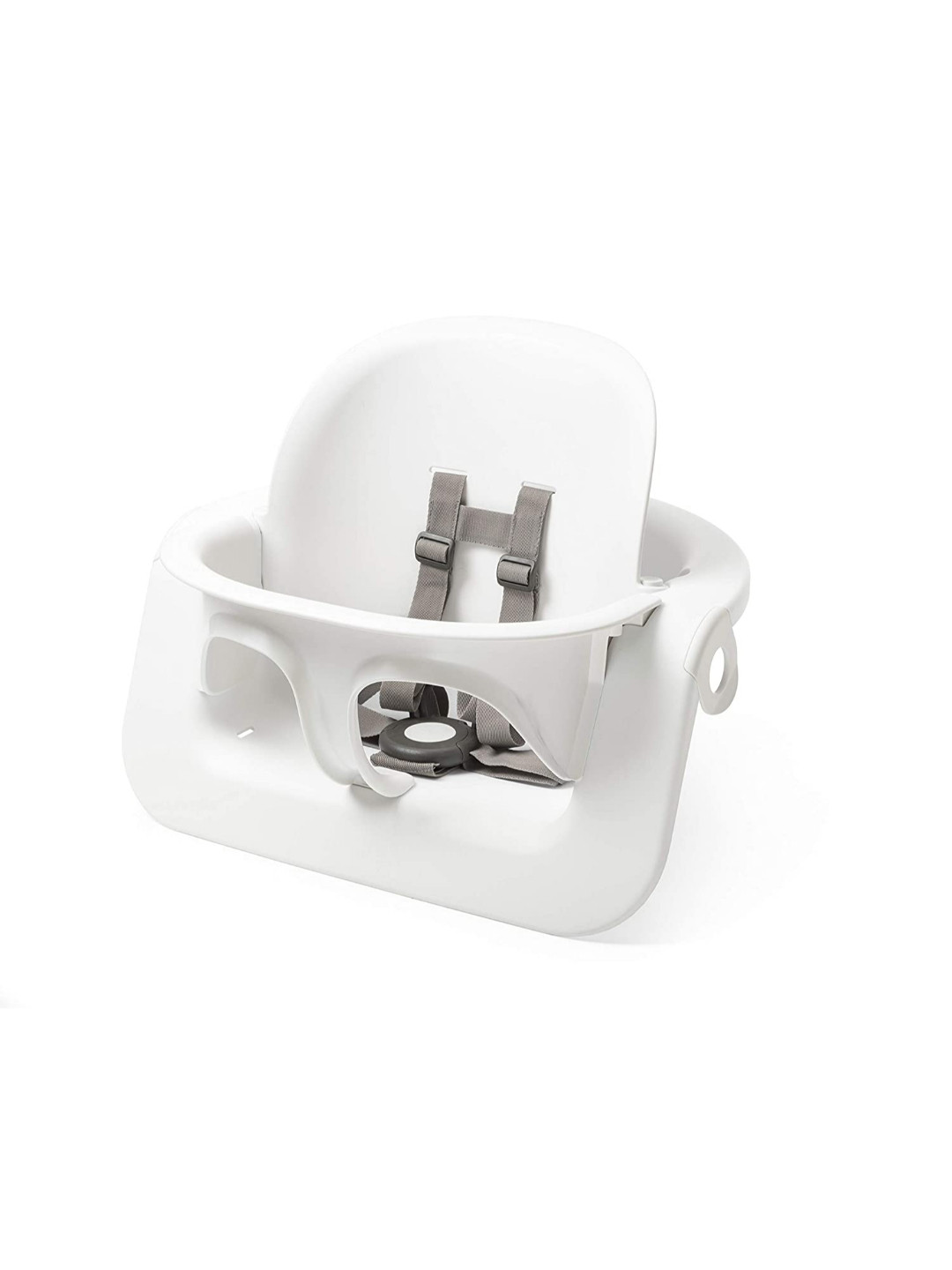 

Stokke Unisex Kids White & Brown Solid Feeding High Chairs
