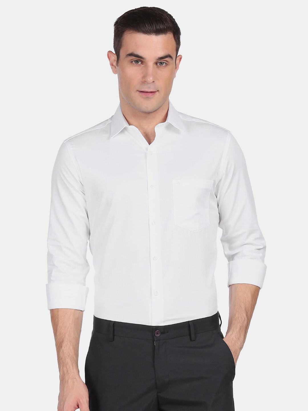 

Arrow Men White Casual Shirt