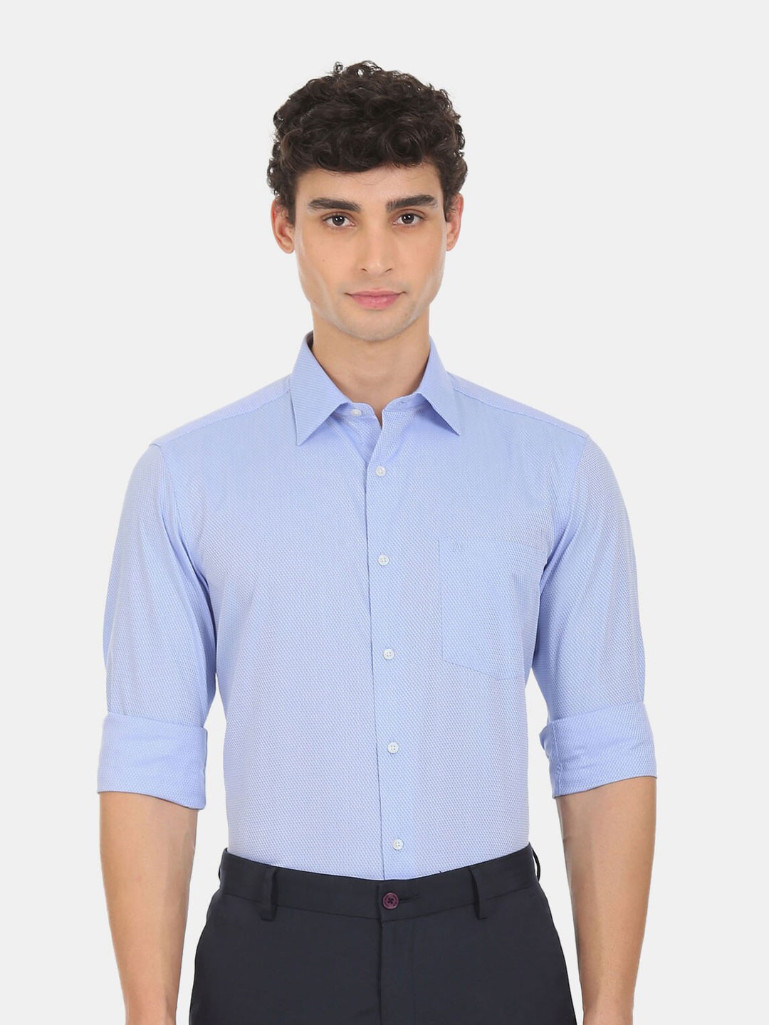 

Arrow Men Blue Regular Fit Casual Shirt