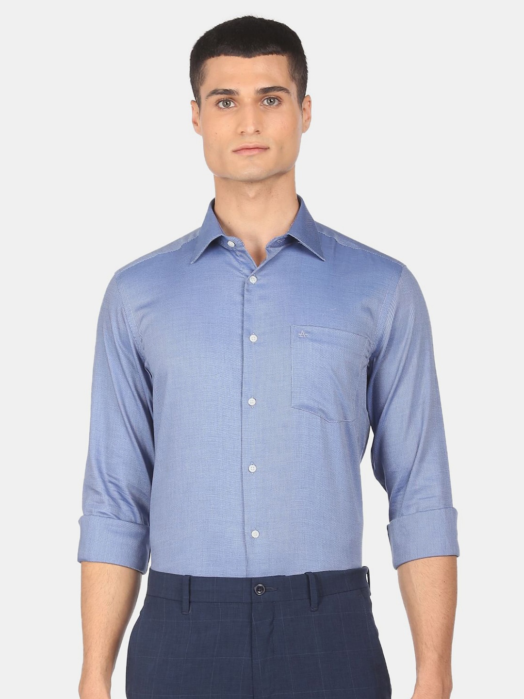 

Arrow Men Blue Regular Fit Cotton Formal Shirt