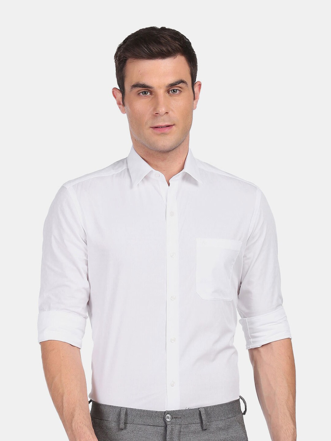 

Arrow Men White Slim Fit Formal Shirt
