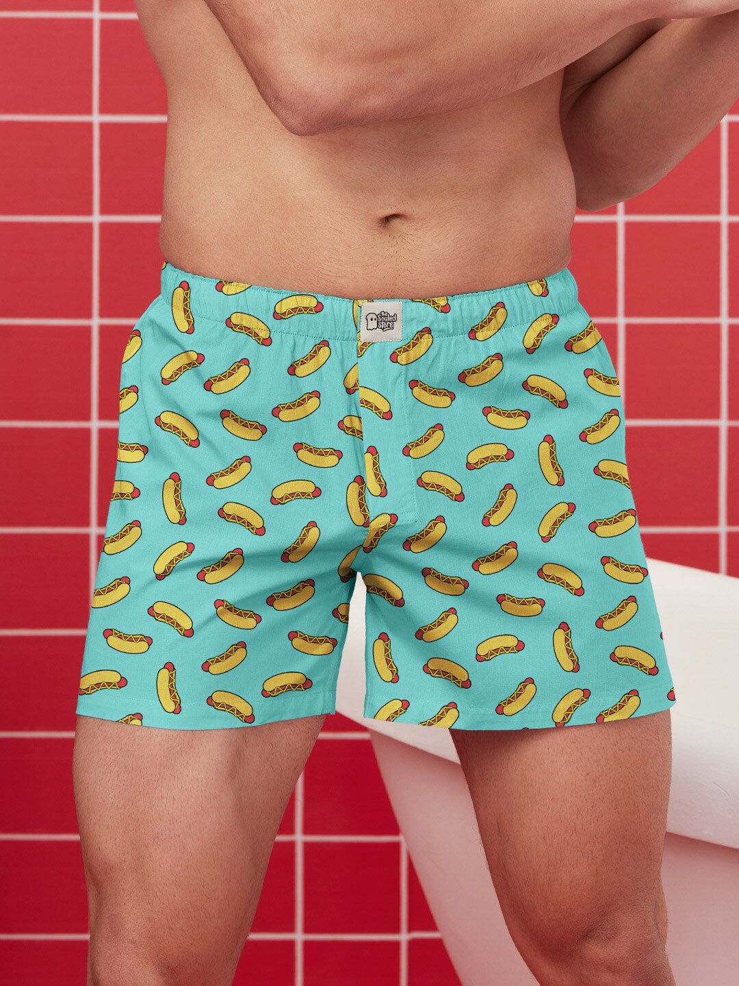 

The Souled Store Men Blue Printed Boxers