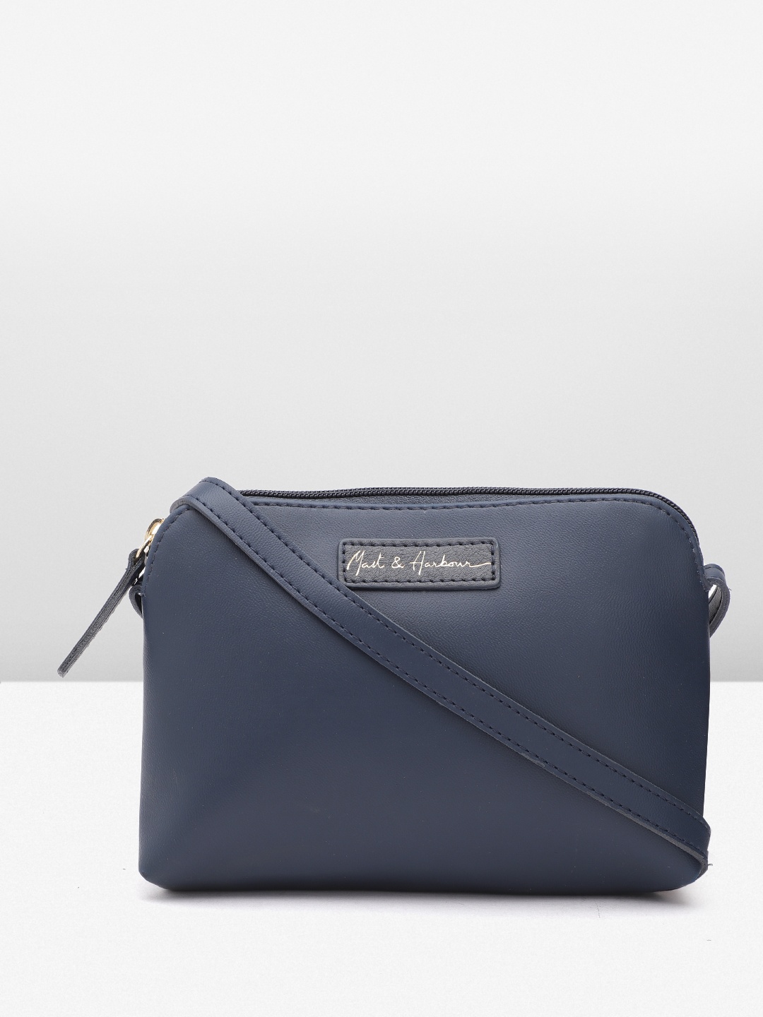 

Mast & Harbour Structured Sling Bag, Navy blue