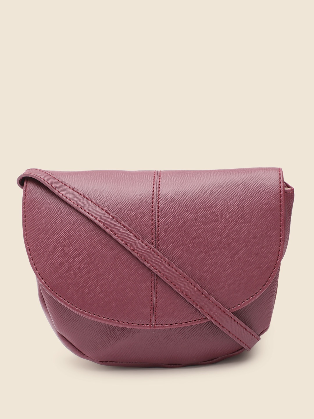 

DressBerry Structured Sling Bag, Maroon