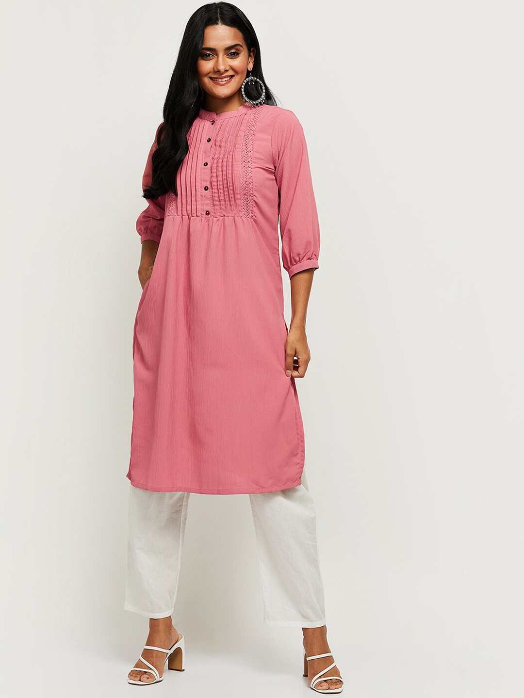 

max Women Pink Kurta