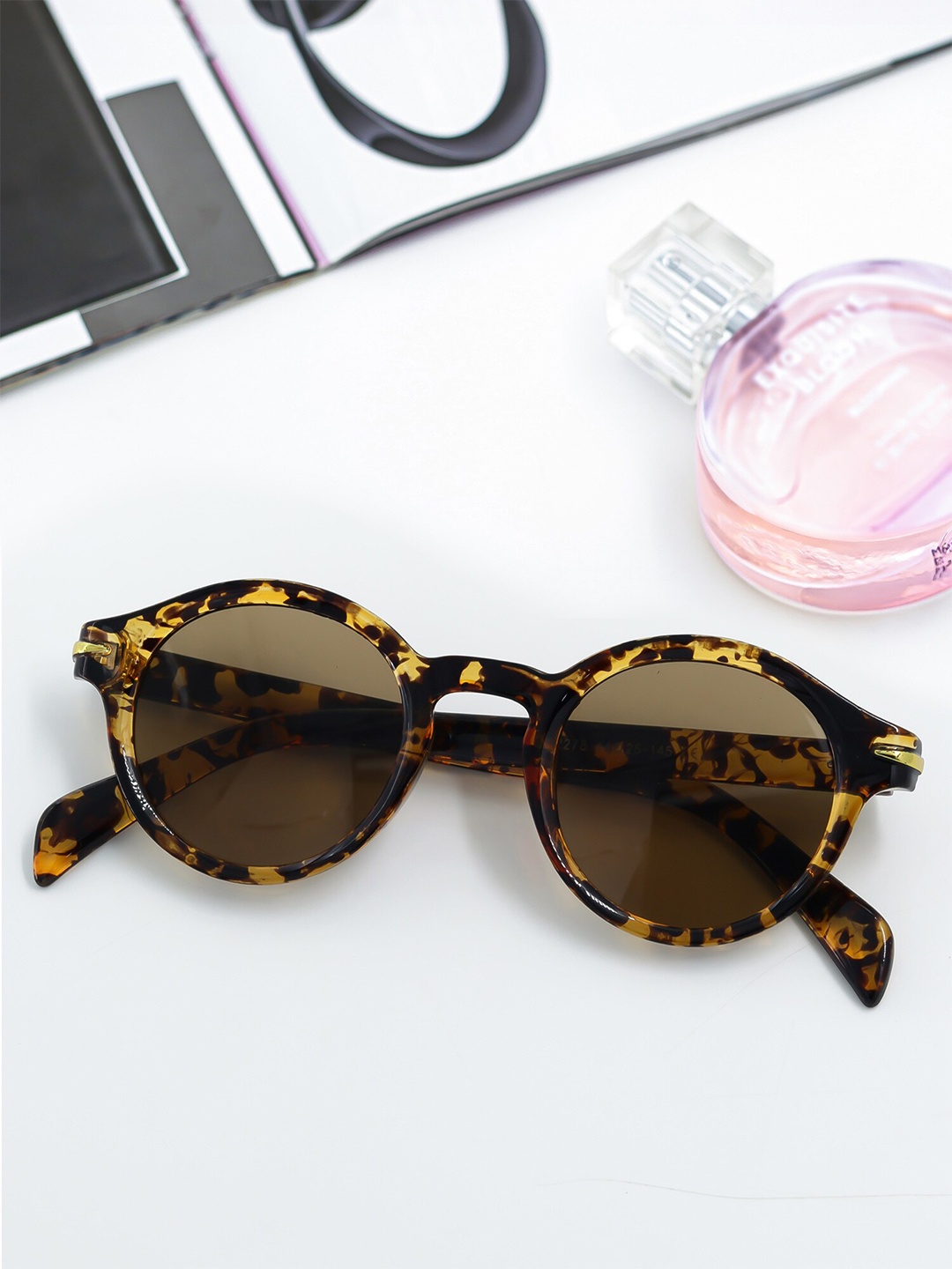 

Bellofox Women Brown Lens & Brown Round Sunglasses