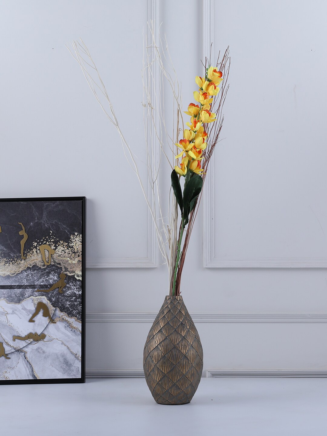 

HomeTown Yellow & Green Cymbidium Orchid Artificial Floral Stem