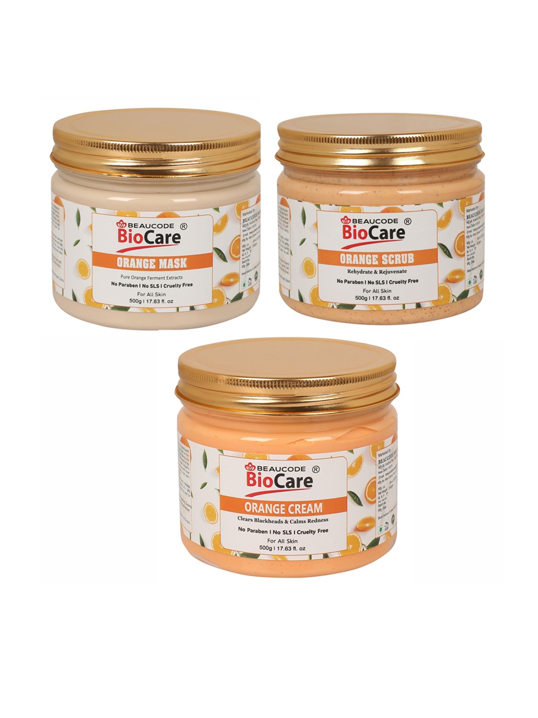 

BEAUCODE BIOCARE Orange Facial Kit for All Skin Types - 1500 g