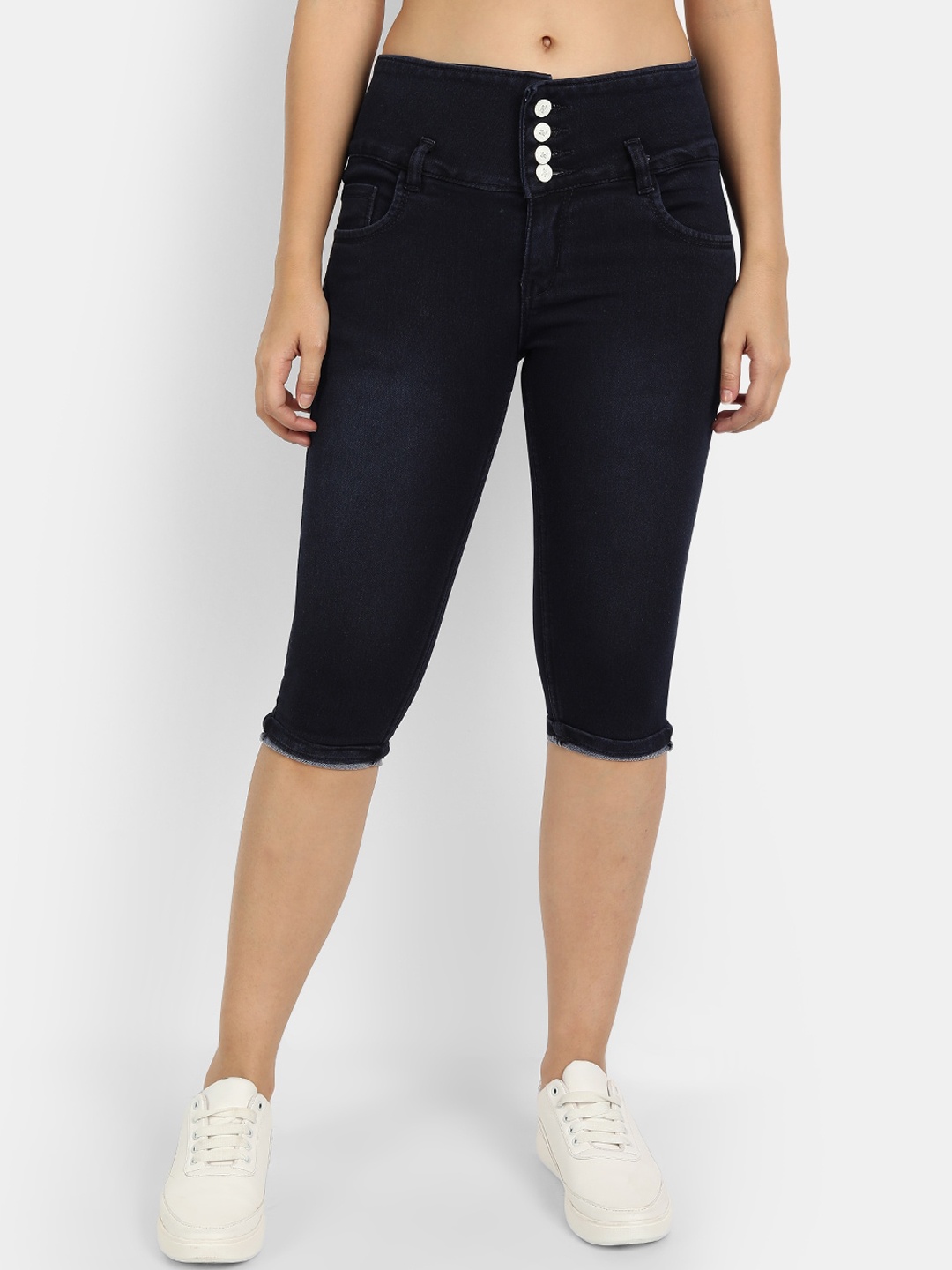 

BROADSTAR Women Blue Capris
