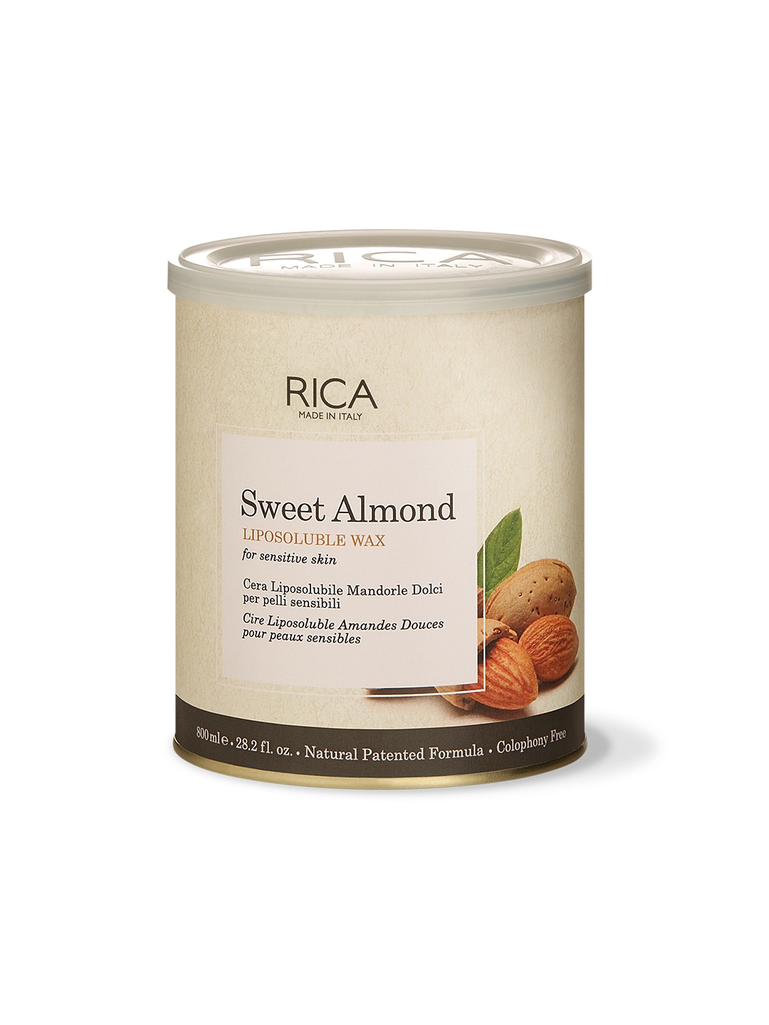 

RICA Unisex Sweet Almond Liposoluble Wax, Beige