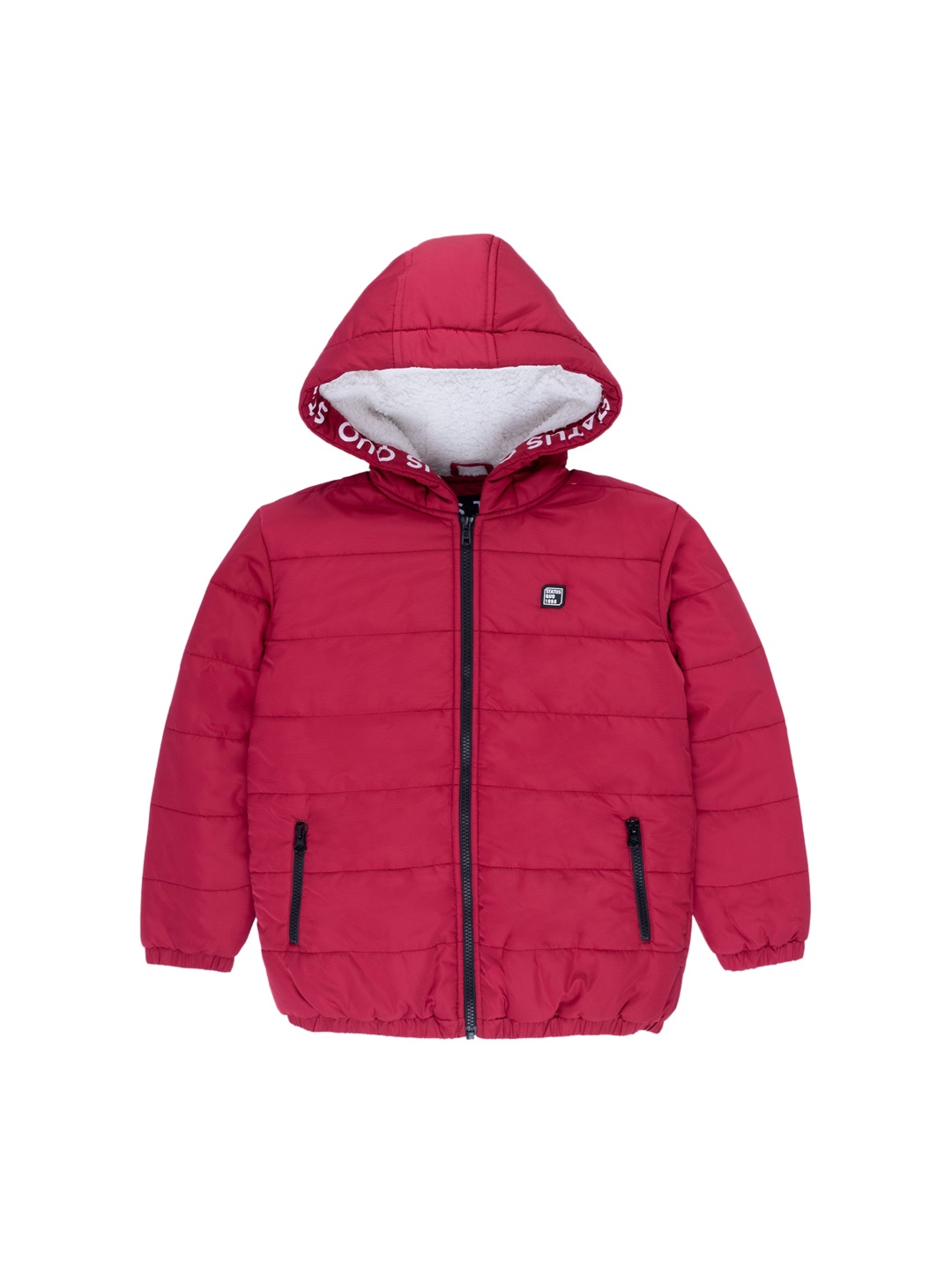

Status Quo Boys Red Longline Padded Jacket