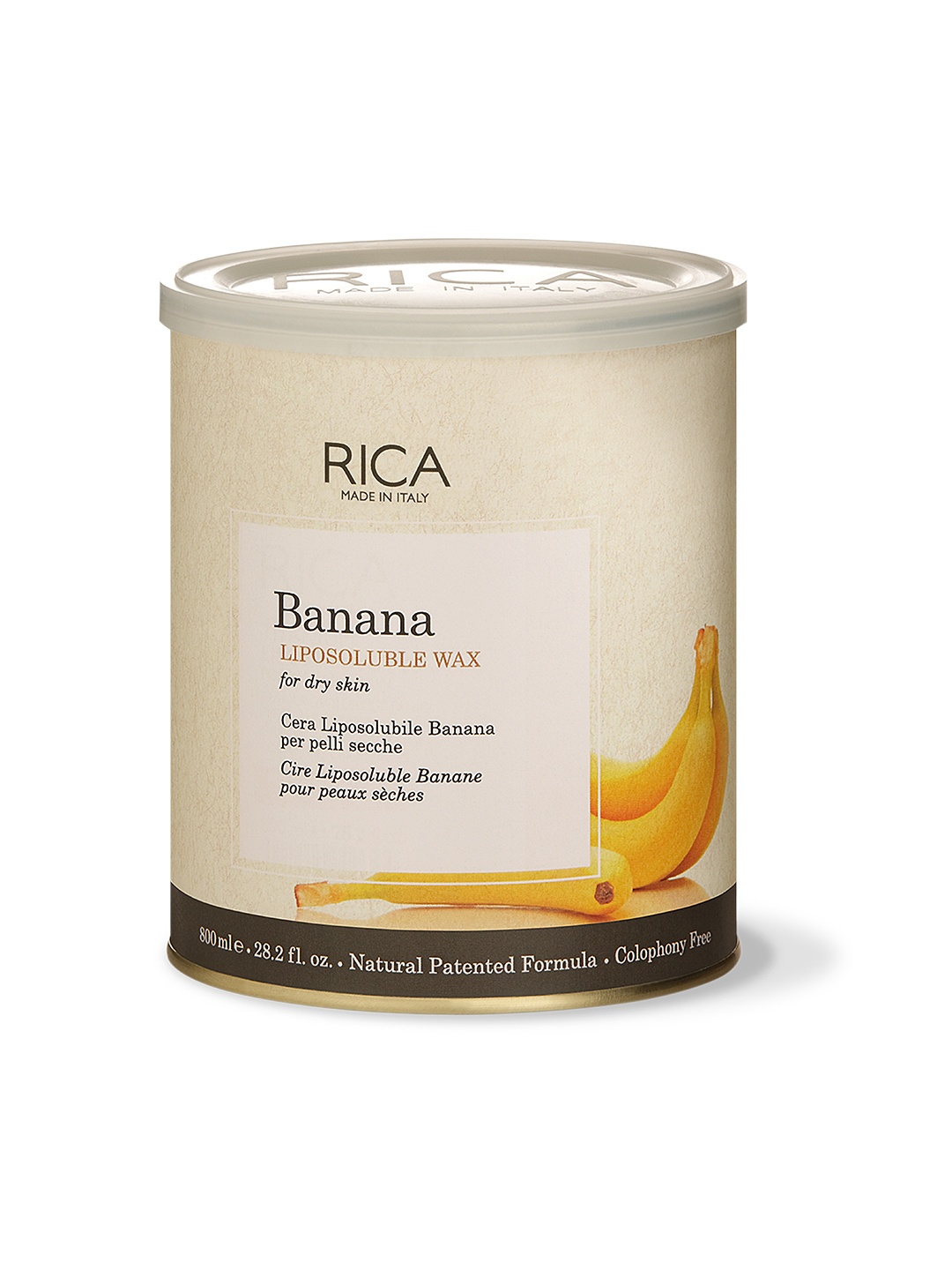 

RICA Banana Liposoluble Wax for Dry Skin 800 ml, Beige