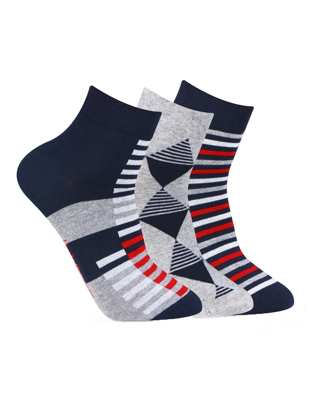 

Hush Puppies Men Pack of 3 Assorted Ankle Length Socks