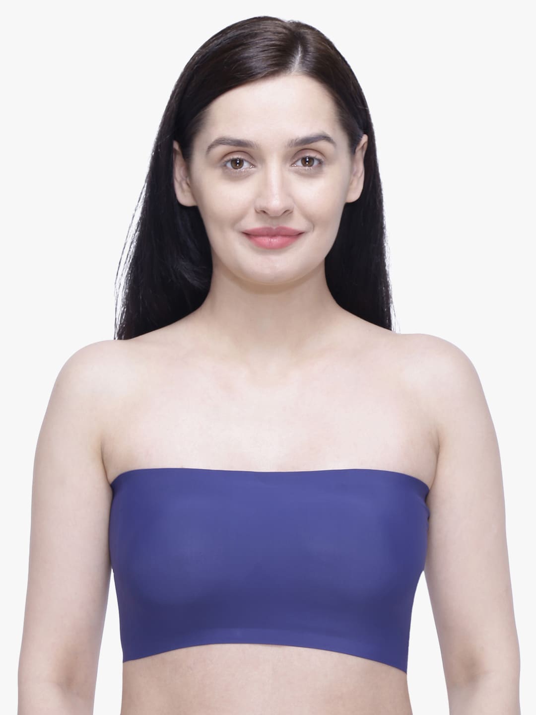 

Anoma Women Blue Non-Padded Non-Wired Seamless Tube Bra