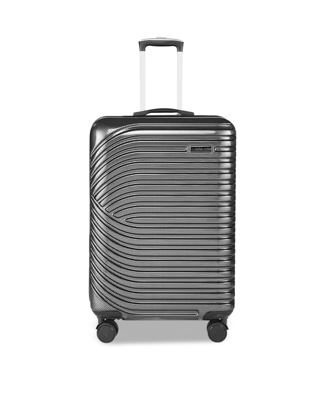 

Nasher Miles Black Textured Hard-sided Polycarbonate Cabin Trolley Bag