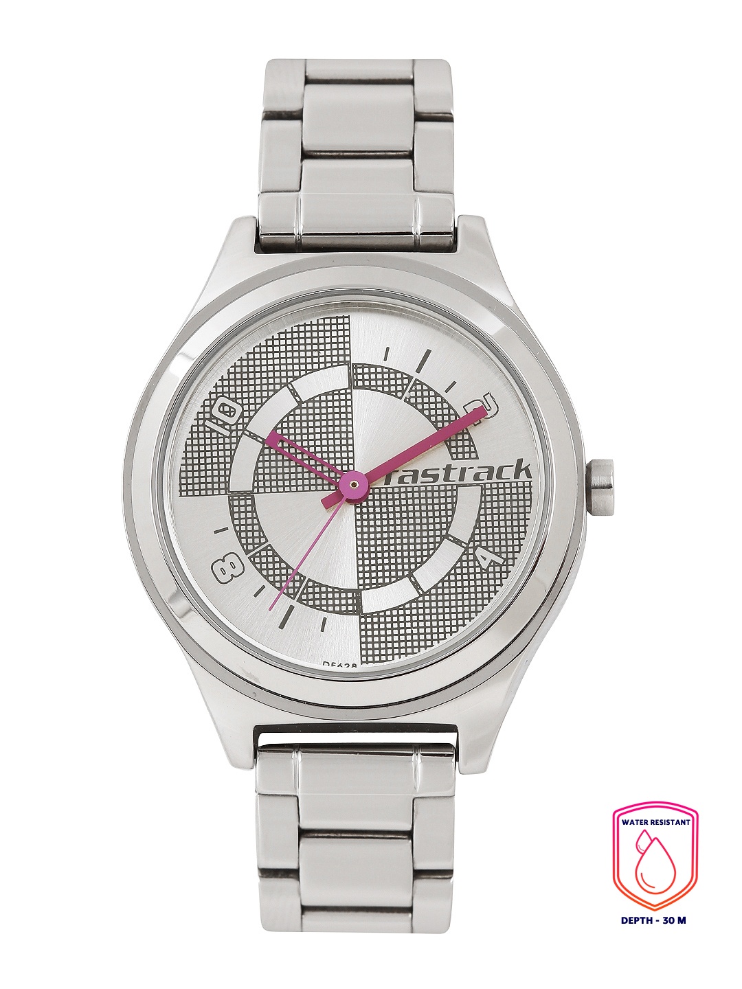 

Fastrack Women Silver-Toned Dial Watch 6152SM01