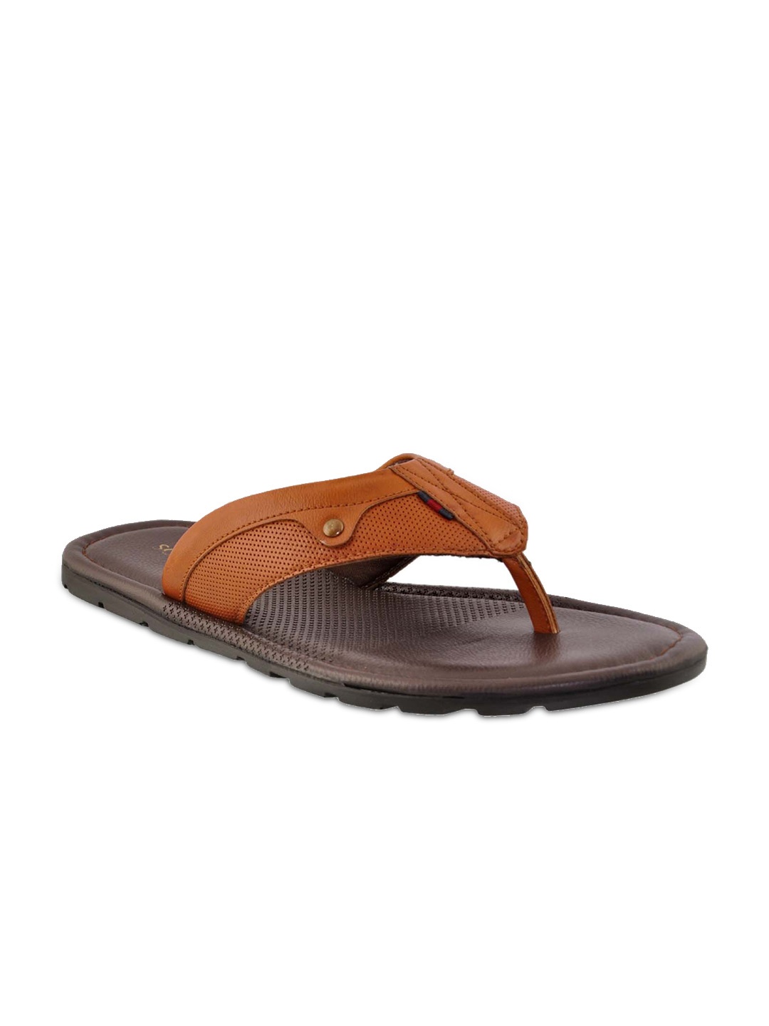 

Buckaroo Men Tan Soleveda Leather Comfort Sandals