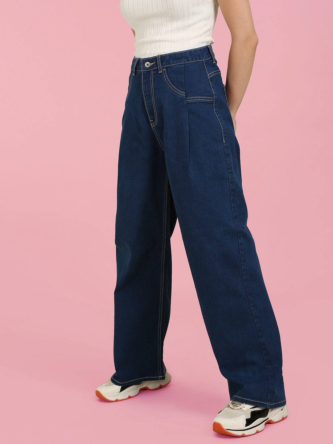 

Flying Machine Women High Waist Stretchable Casual Jeans, Blue