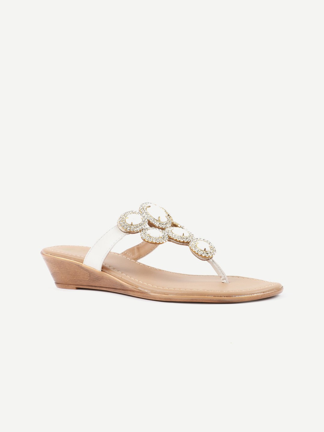 

Carlton London Women White T-Strap Flats