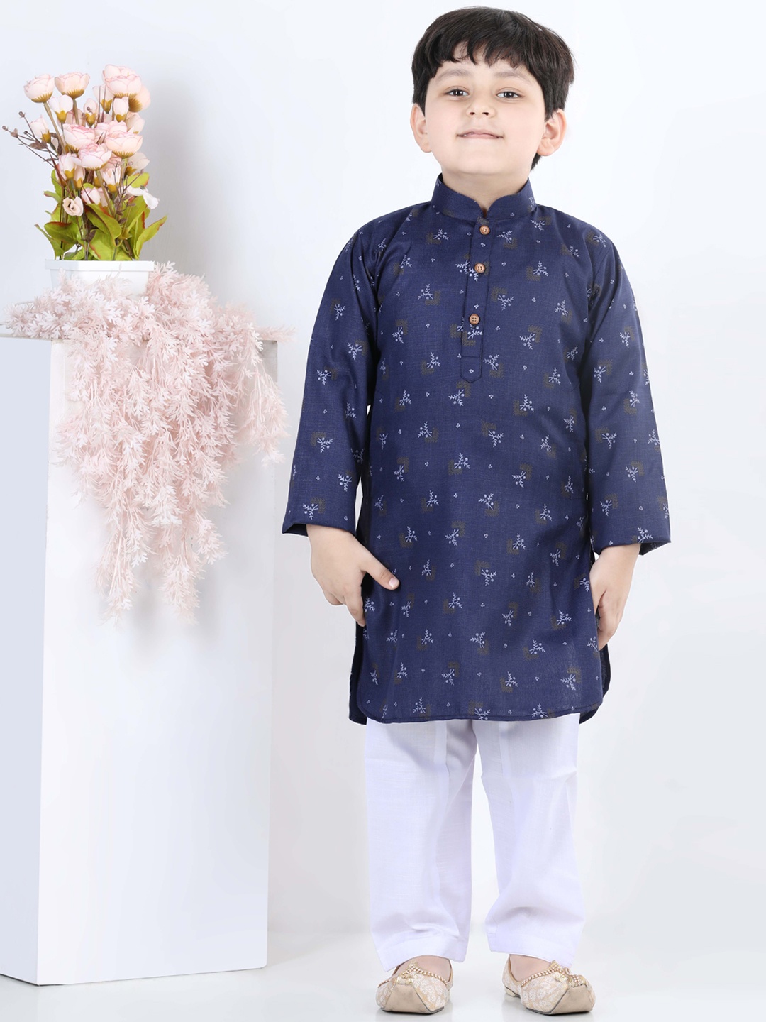 

Kidling Boys Blue Kurta with Pyjamas