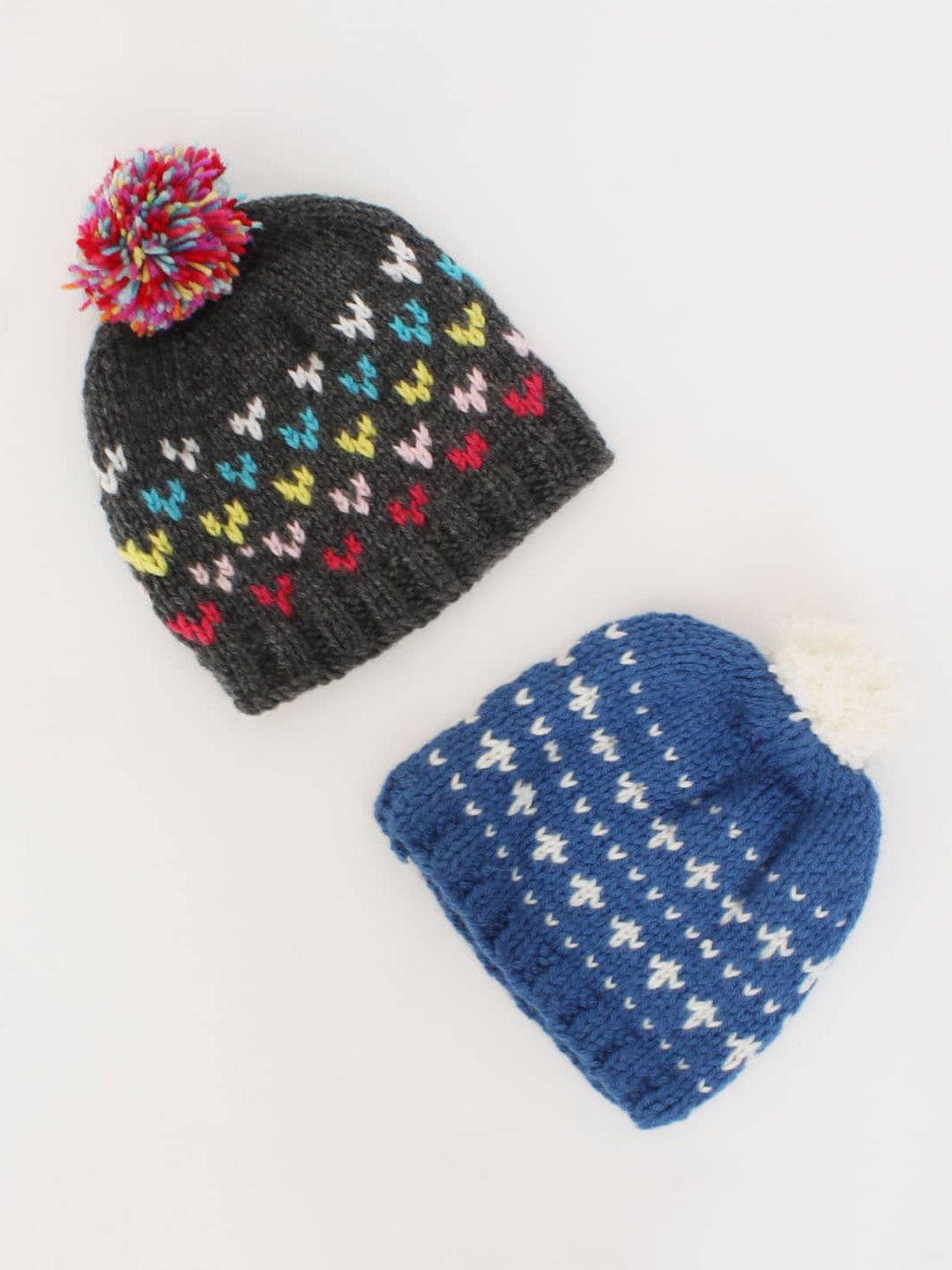 

Woonie Unisex Kids Blue Caps