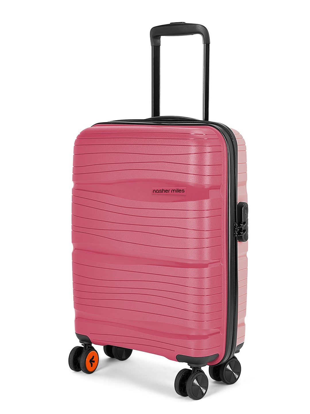 

Nasher Miles Hard-Sided Colourblocked Trolley Bag, Maroon