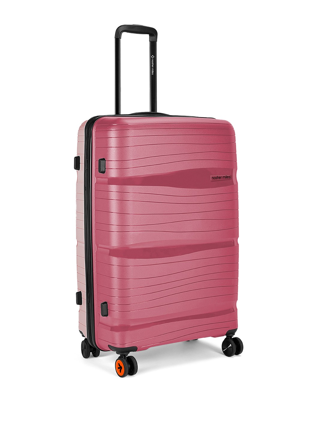 

Nasher Miles Nicobar Textured Hard Sided Large Trolley Bag, Maroon