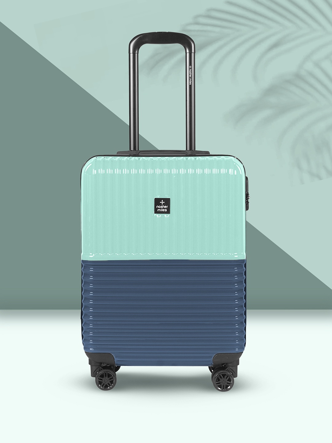 

Nasher Miles Istanbul Textured Hard-sided Cabin Trolley Bag- 55 cm, Teal